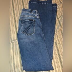 7 For All Mankind Classic Blue Flare Jeans